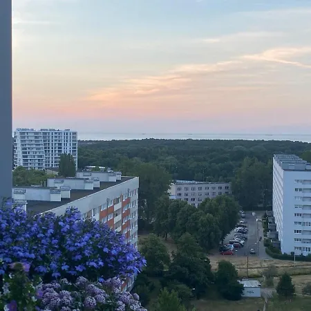 아파트 Przytulny Apartament Z Widokiem Na Morze -12 Pietro 그단스크